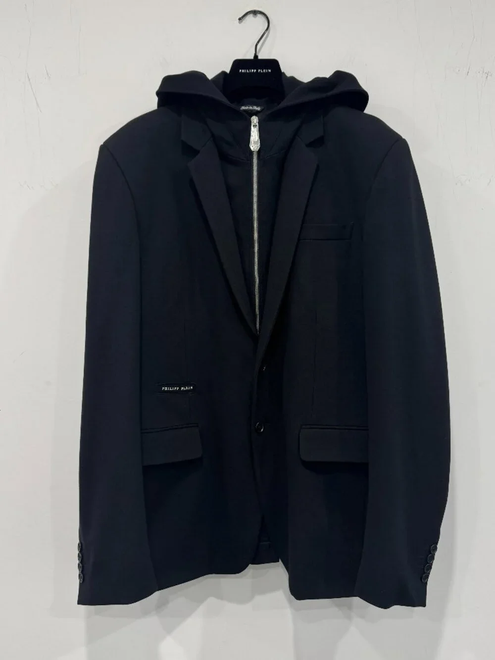 PHILIPP PLEIN Hoodie Blazer, Size 56 IT/FR, US 44-46
